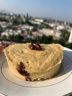 Una foto de Pan de plátano en microondas