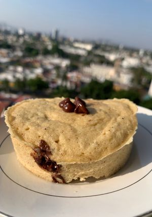 Una foto de Pan de plátano en microondas