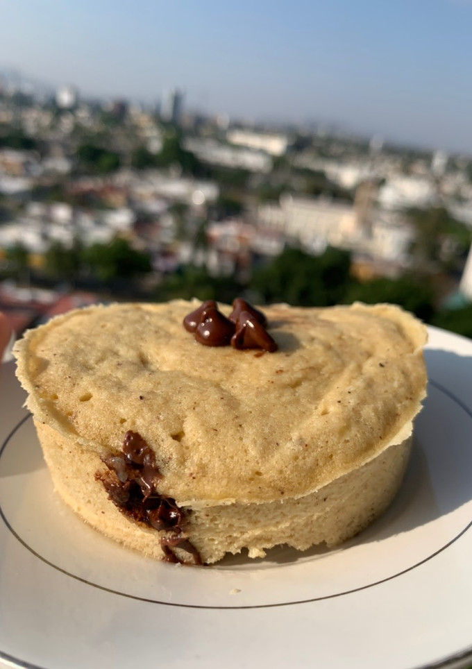 Una foto de Pan de plátano en microondas