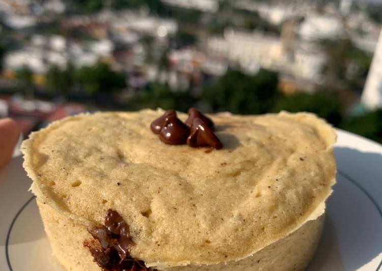 Pan de plátano en microondas