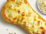 Zapallo relleno con muzzarella