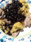 Black Beans Yellow Rice and Chicken