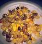 Recipe Hot rice with sausages and scramble eggs the Delicious Appealing