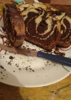 Una foto de Budín marmolado