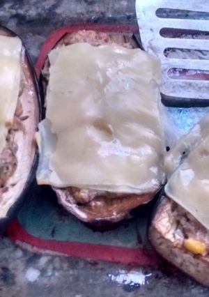 Una foto de Berenjenas rellenas
