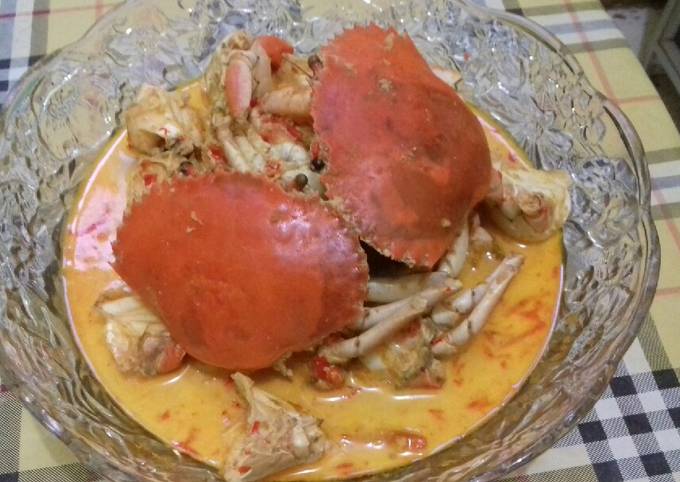 Standar Bagaimana cara bikin Kepiting rajungan santan pedas#made by me  sedap