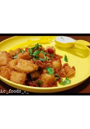 A picture of Masala Idli.