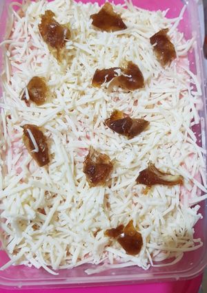 Foto resep Setup roti tawar susu + buah naga
