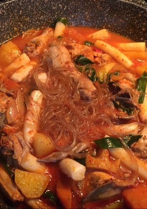 Foto resep Sup Ayam Pedas Manis ala Korea