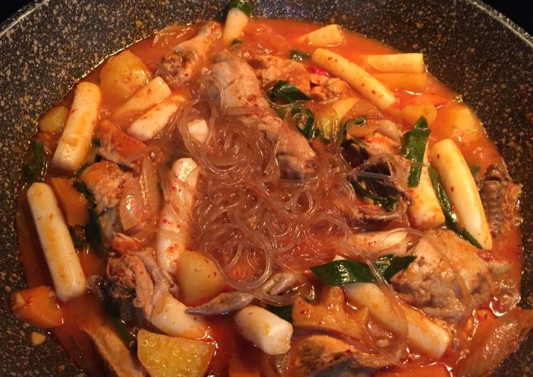 Bagaimana memasak Sup Ayam Pedas Manis ala Korea Anti Gagal