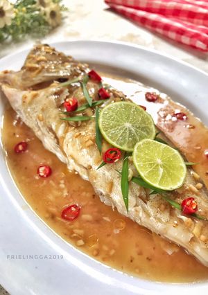 Foto resep Steamed Kerapu with Oyster Sauce