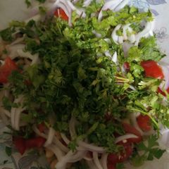 A picture of Lobia chaat.