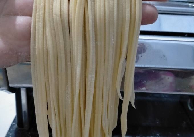 Resep Mie Homemade ~ mudah, kenyal &amp; enak, Bisa Manjain Lidah