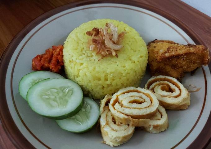 Cara Memasak Nasi kuning rice cooker Kekinian