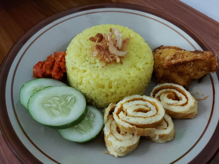 Cara Memasak Nasi kuning rice cooker Kekinian