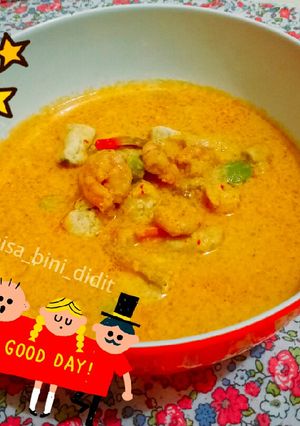Foto resep Pete udang tahu kuah santan
