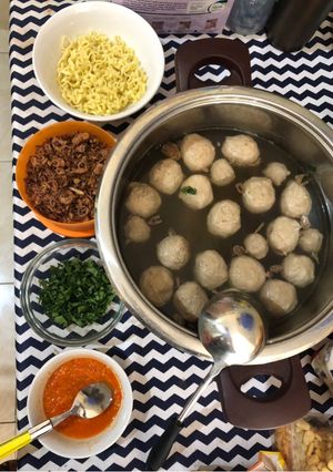 Foto resep Kuah Bakso Bening + Sambel