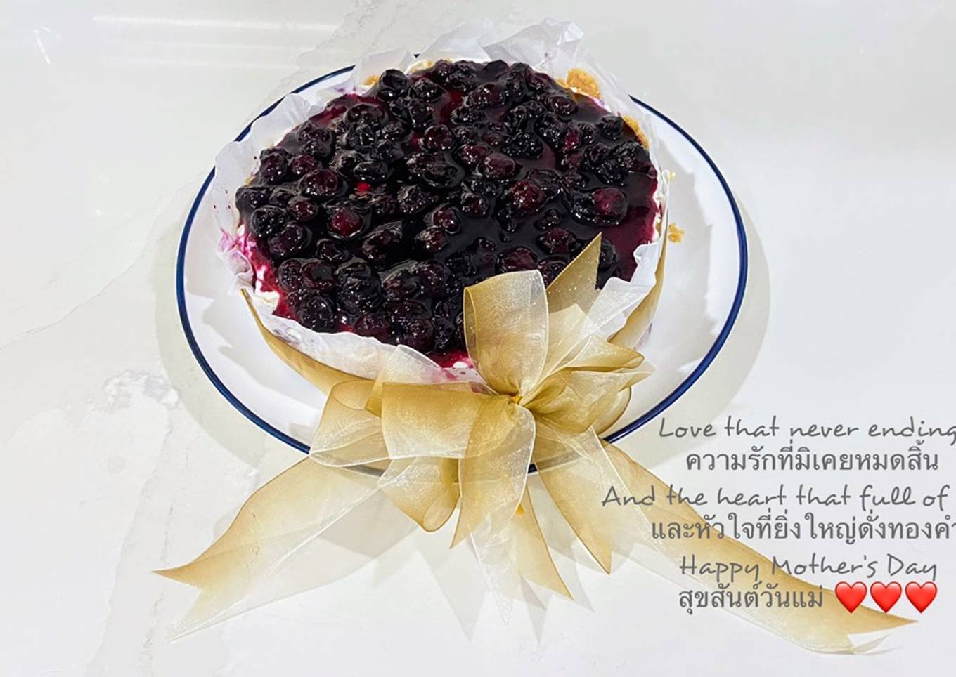 Mother’s Day Blueberry Cheesecake❤️