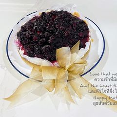 A picture of Mother’s Day Blueberry Cheesecake❤️.