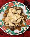 Nấm xào ức gà