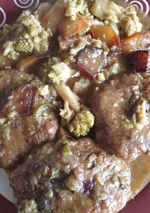 Una foto de Filetes rusos de pollo en salsa