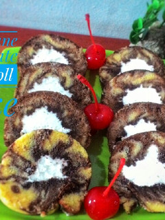 Foto resep Hurricane Chocolate Swiss Roll Cake #Kamismanis