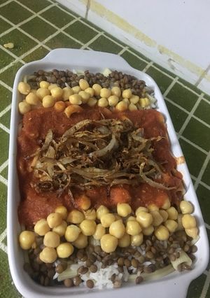 صورة لوصفة كشري 😍❤️