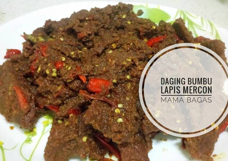 Cara Memasak #KitaBerbagi.. Daging bumbu lapis mercon 🌶 🌶 Untuk Pemula