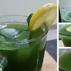 A picture of Mint & Lemon juice Jaljira Sharbat Recipe.