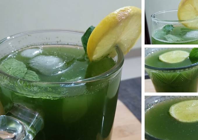Mint &amp; Lemon juice Jaljira Sharbat Recipe