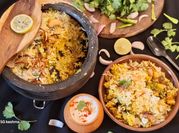 A picture of veg hyderabadi biryani