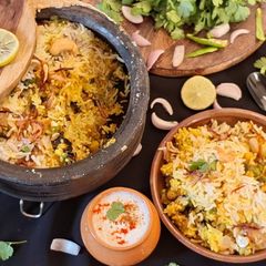 A picture of Hyderabadi Veg Dum Biryani.