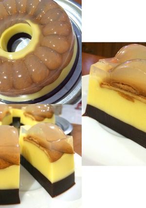 Foto resep Pudding Regal Marie 3 lapis