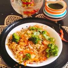 A picture of Broccoli Fried Rice 😋😋.