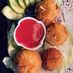 Chicken Potato Cheese Balls A picture of Chicken Potato Cheese Balls.