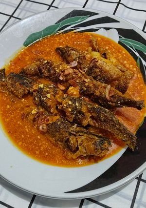 Foto resep Ikan Gabus Goreng Masak Santan Pedas