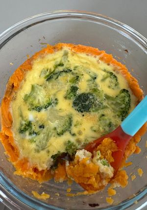 O poză a rețetei Tarta cu Broccoli si Cartofi Dulci Bebe 9 Luni +.
