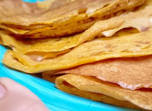 Foto di Crepes alle carote,con fiocchi gi avena e mandarini🥕🍊