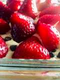 POSTRE DE 🍫CHOCOLATE🍫, DULCE DE LECHE🍯 Y 🍓🍓FRUTILLAS🍓🍓