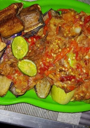 Foto resep Pecak timun dan terong