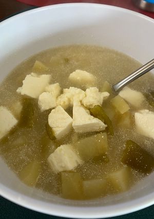 Una foto de Caldo de Queso