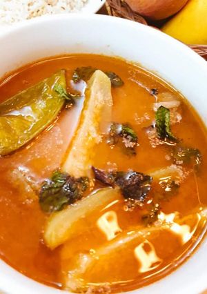 A picture of Lauki Gosht ka Salan.