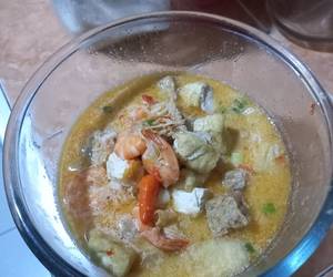 Resep Populer Kari udang,tahu tempe pedas Praktis Enak