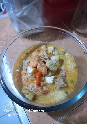 Foto resep Kari udang,tahu tempe pedas