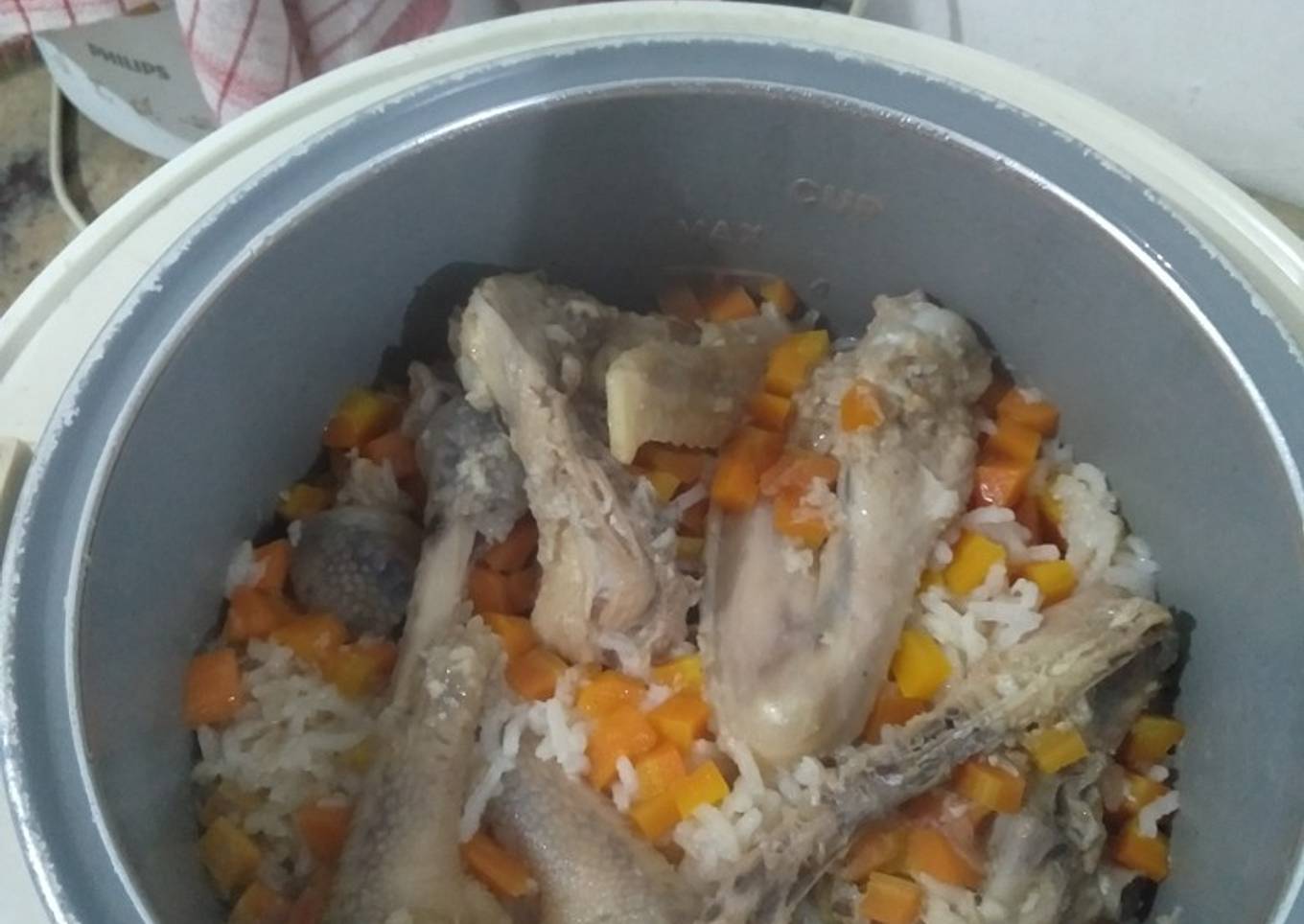 Nasi tim rice cooker