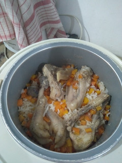 Foto resep Nasi tim rice cooker