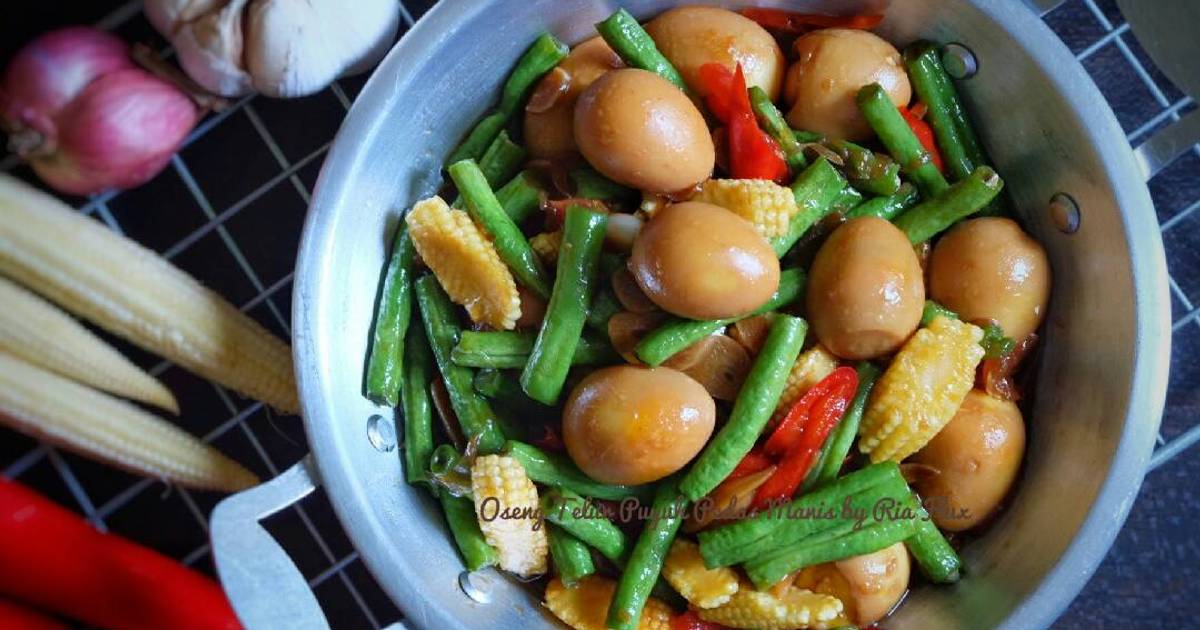 Resep Oseng Telur Puyuh Pedas Manis Oleh Ria Flux Cookpad