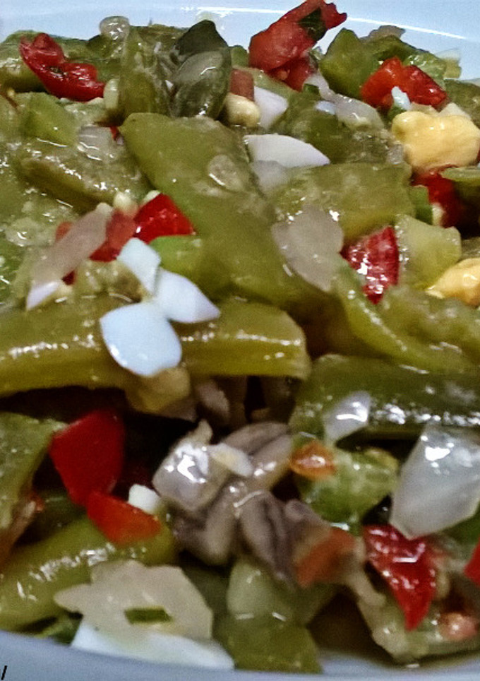 Una foto de Judías verdes a la vinagreta de anchoas