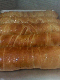 Una foto de Pan de jamón navideño