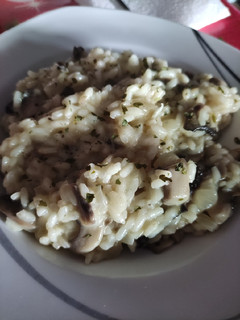 Una foto de Risotto de portobello